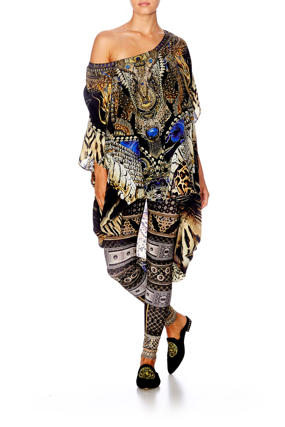 DRAGON LADY ROUND NECK KAFTAN