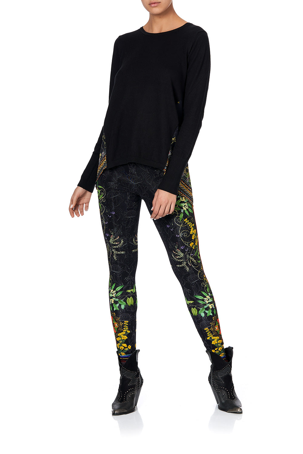 SILK GODET KNIT JUMPER BLACKHEATH BETTY