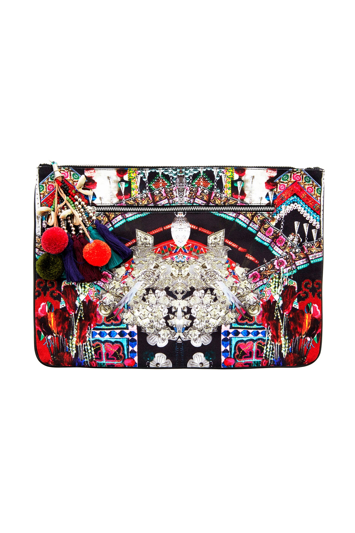 SOUND OF SILVER LARGE CANVAS CLUTCH