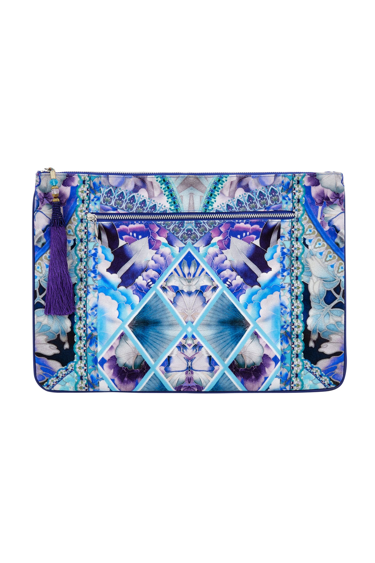 THE BLUE MARKET LARGE CANVAS CLUTCH