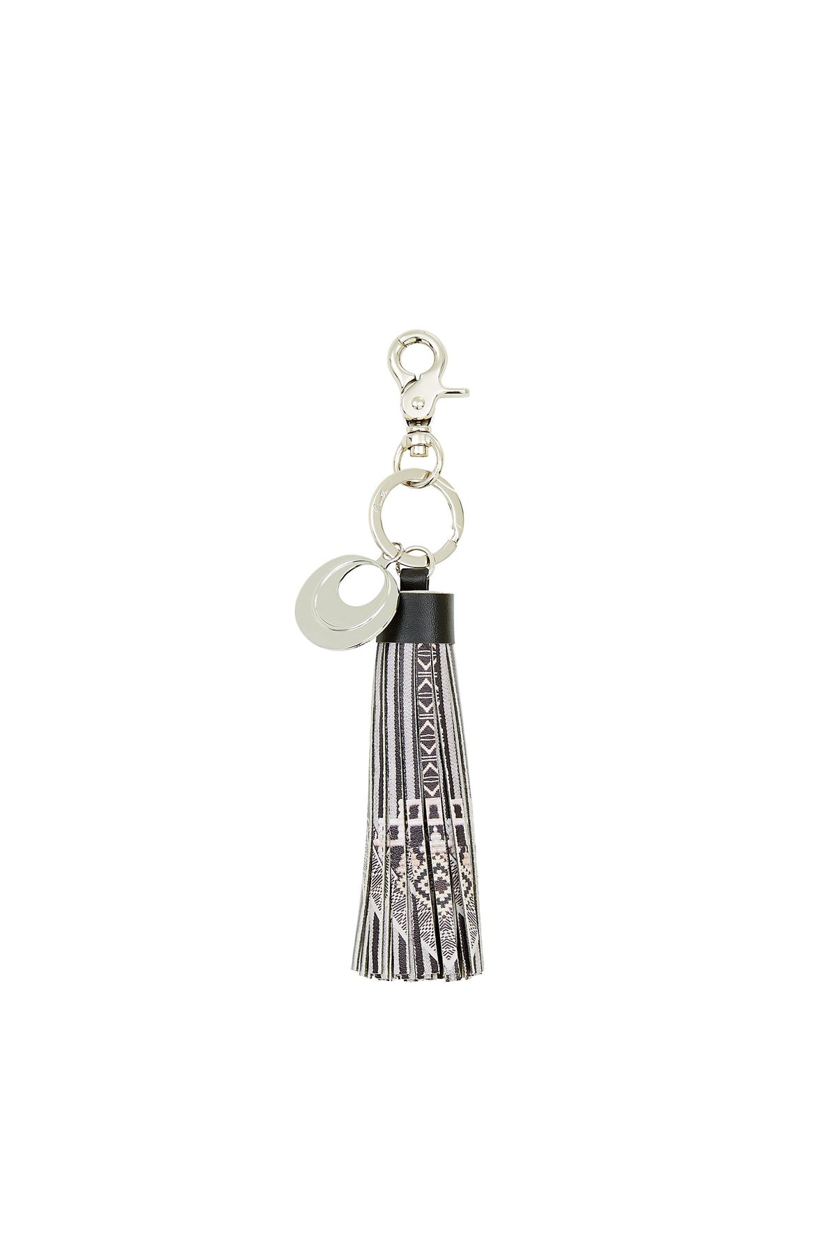 TRIBAL THEORY SHORT LEATHER TASSEL KEY RING