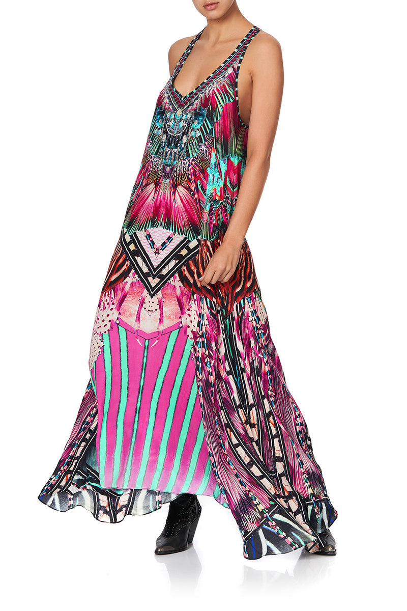 V NECK RACERBACK DRESS MIRROR MIRROR