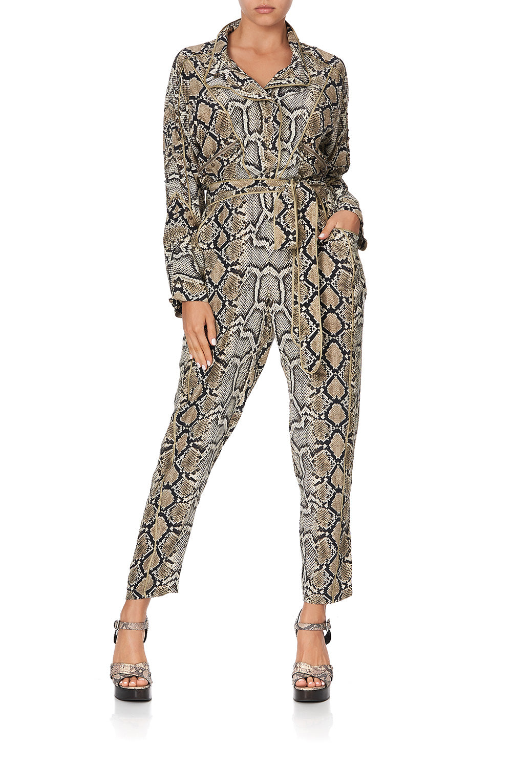 ZIP FRONT PANEL JUMPSUIT KAKADU BOO