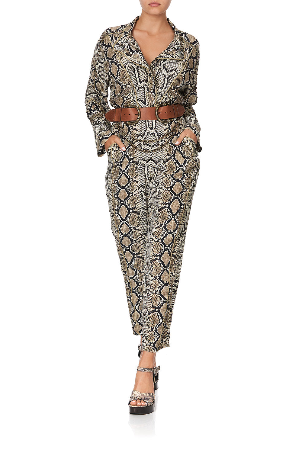 ZIP FRONT PANEL JUMPSUIT KAKADU BOO