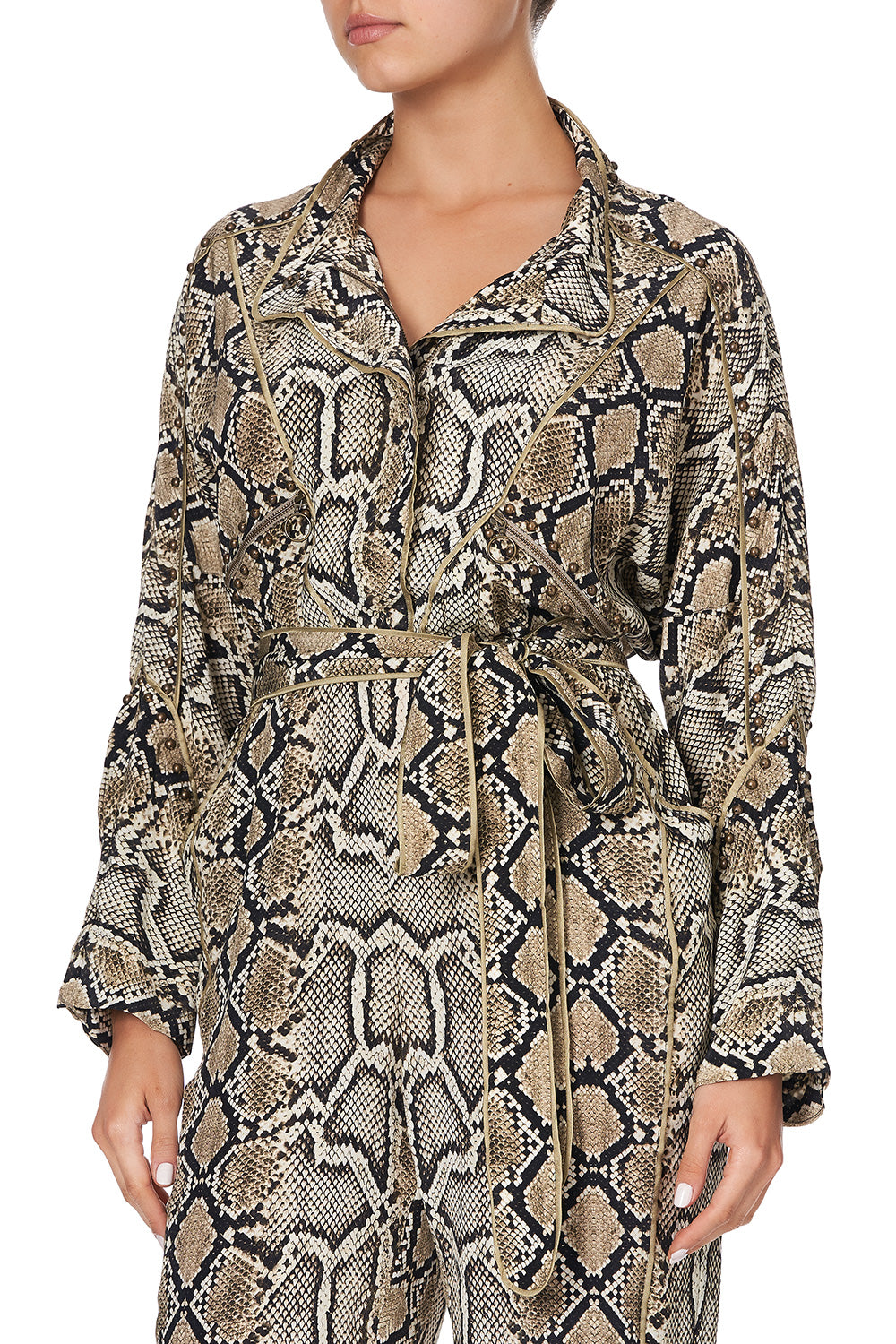 ZIP FRONT PANEL JUMPSUIT KAKADU BOO