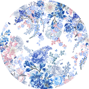 Circle displaying the print in CAMILLA's TUSCAN MOONDANCE print collection