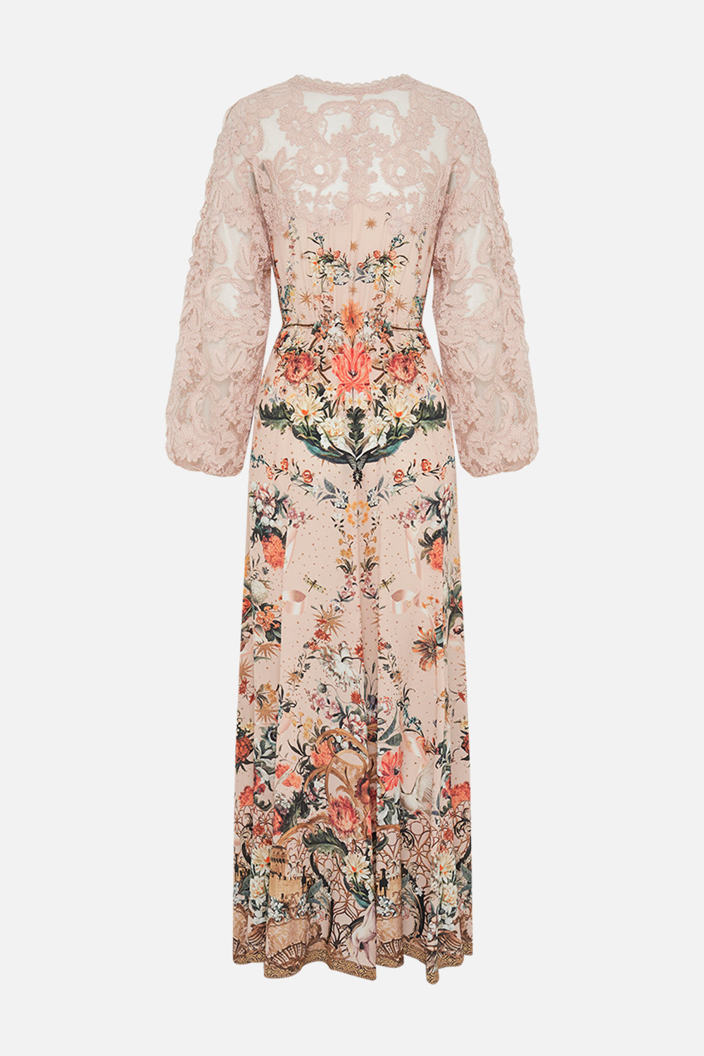 CAMILLA floral print lace dress In Rose Garden Revolution print