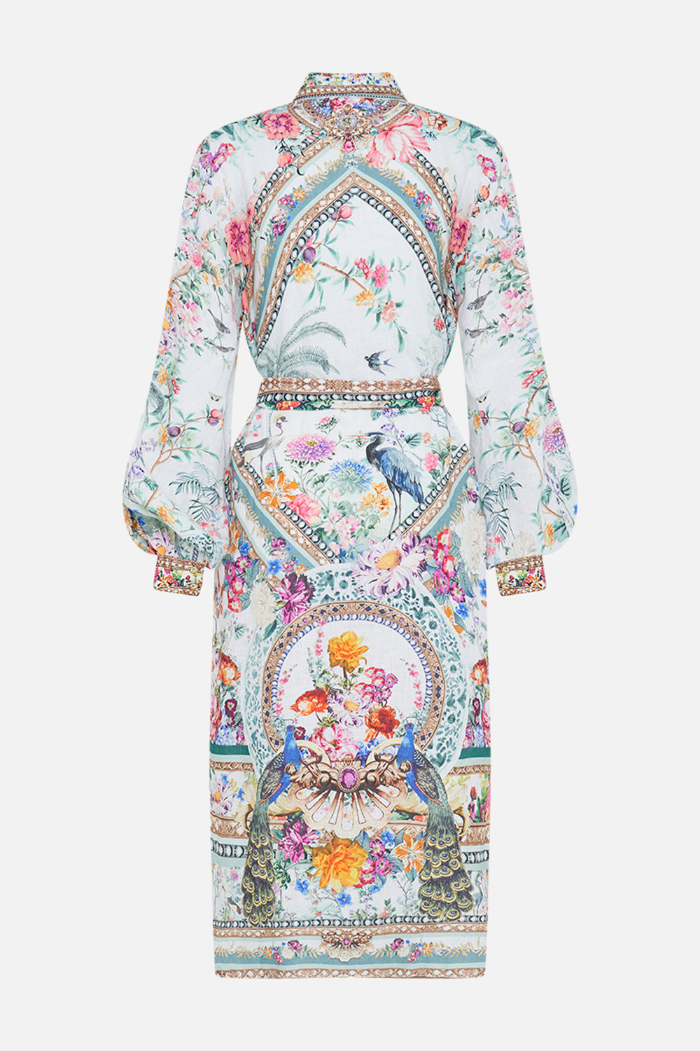 CAMILLA mini dress in Plumes and Parterres print