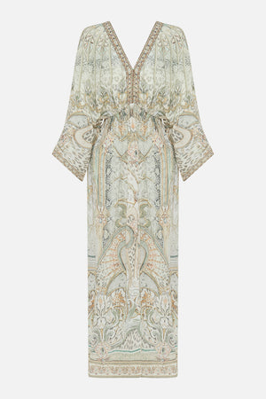 CAMILLA maxi dress in Ivory Tower Tales print