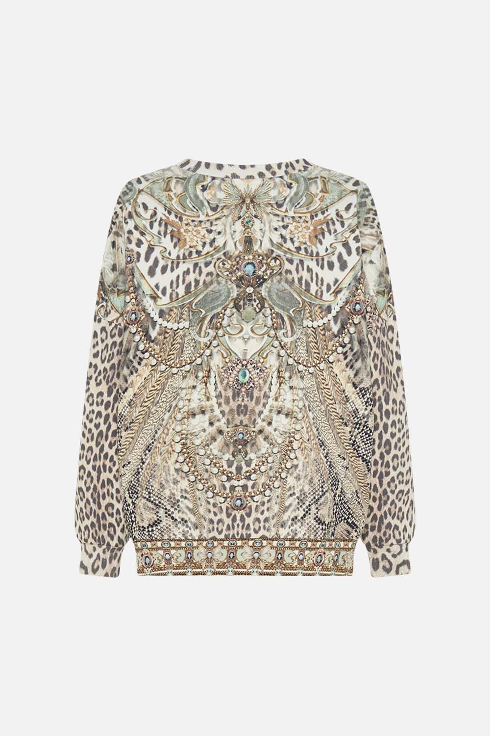 CAMILLA sweat shirt in Looking Glass Houses print