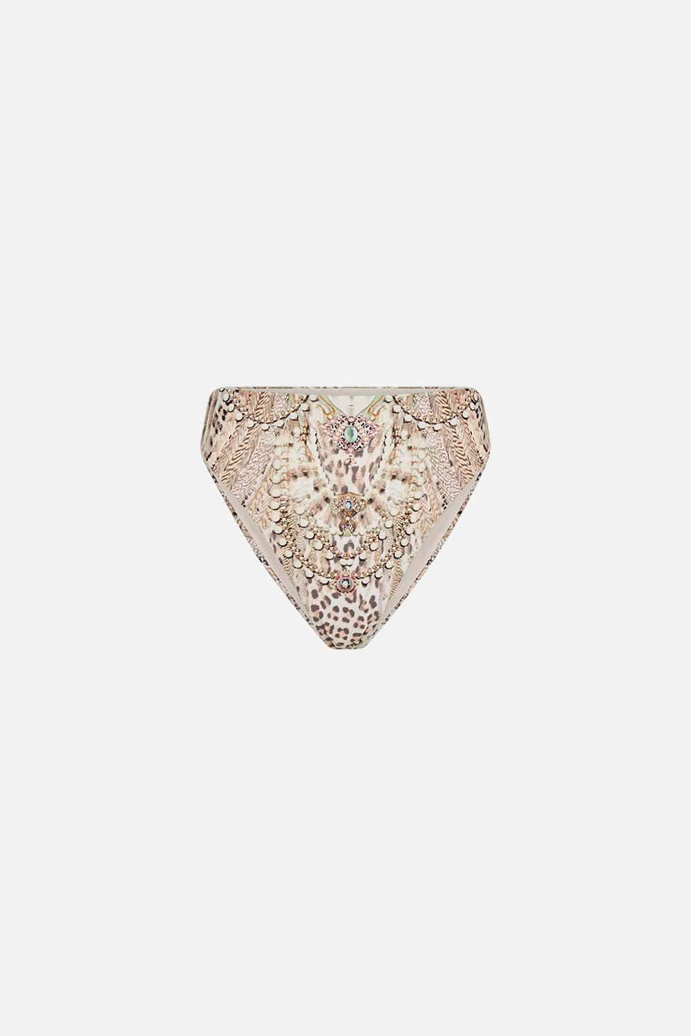 CAMILLA high waisted bikini bottom in Looking Glass Houses print