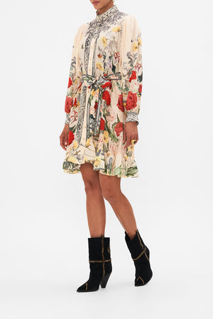 CAMILLA silk shirt dress in Etched Into Eternity print