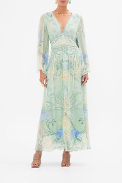 CAMILLA Floral Flared Sleeve Dress in Dreaming in Dutch