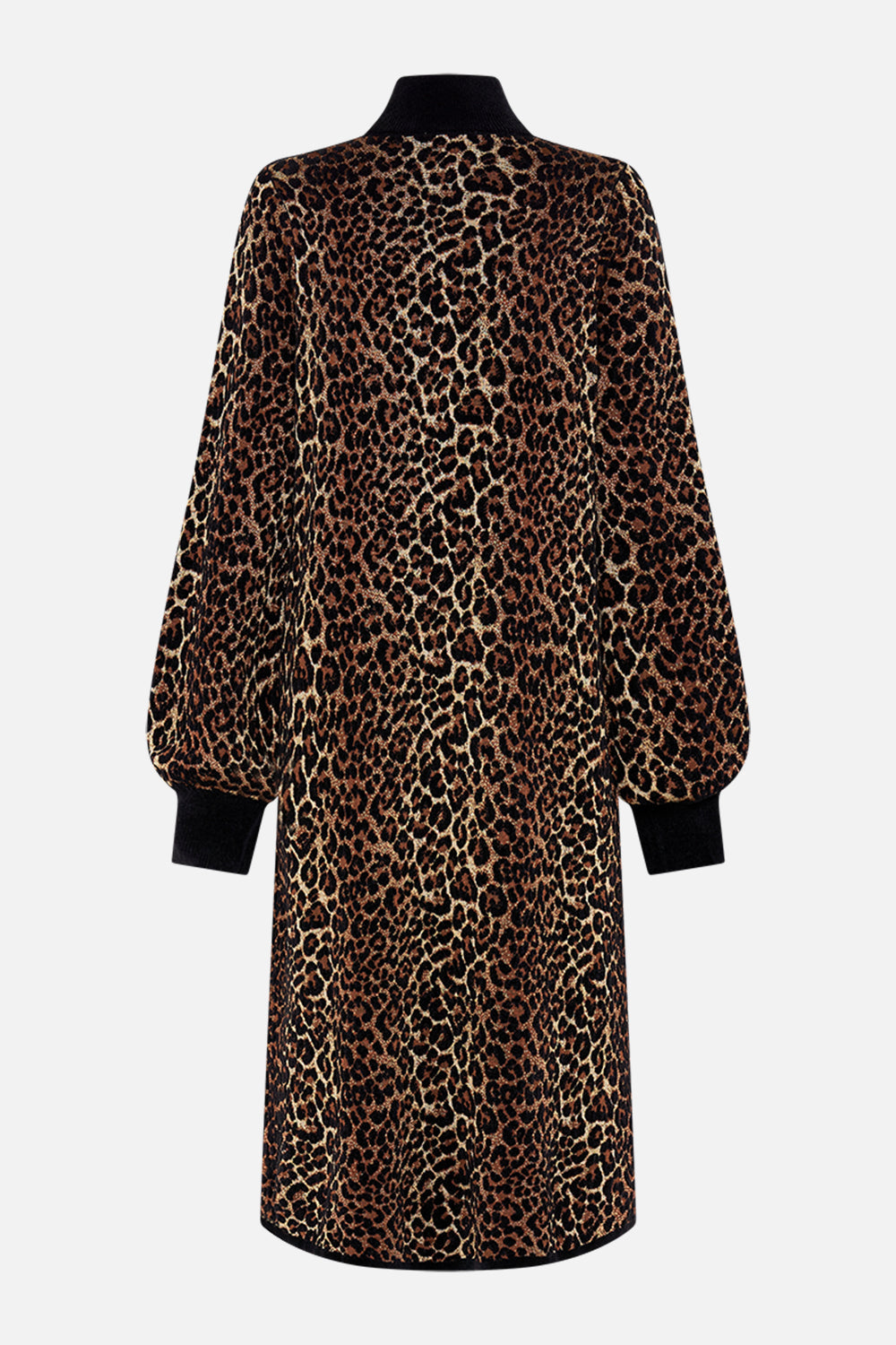 CAMILLA leopard A-line coat in Amsterglam print.