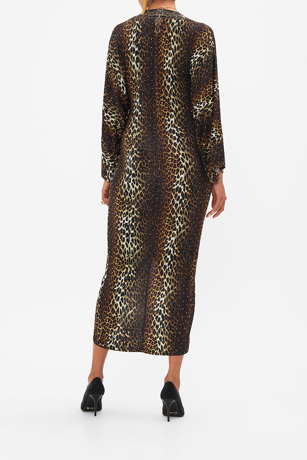 LONG SPLIT FRONT TWIST DRESS SHES GOT GRACE main image 1