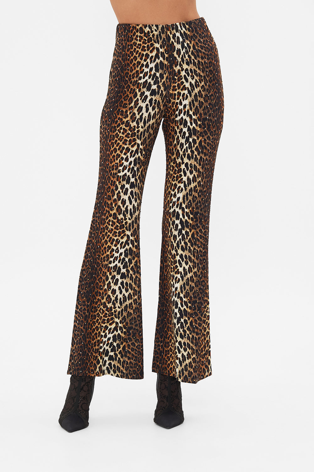 Monogram Jacquard Jersey Flare Pants