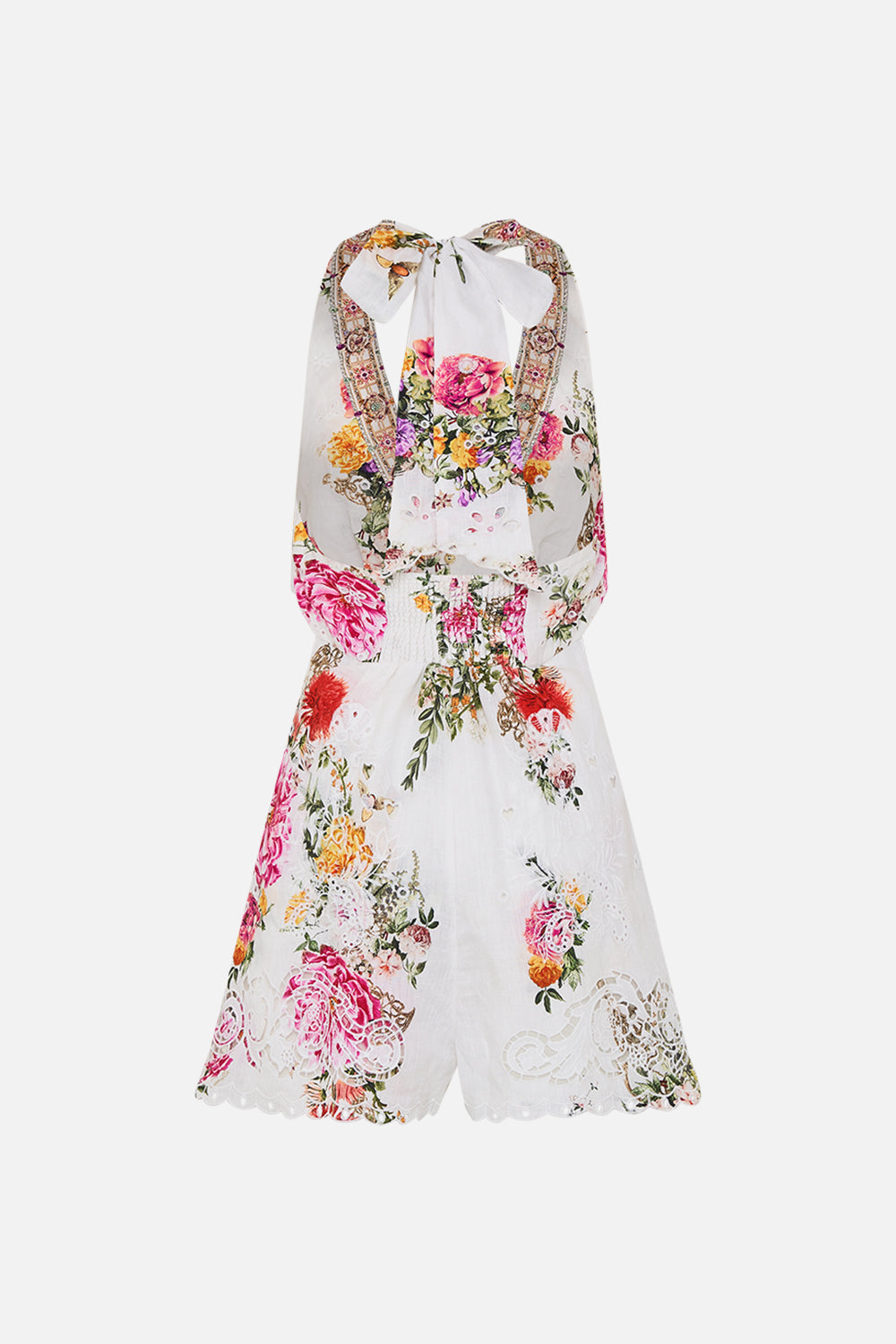 BUTTON FRONT HALTER PLAYSUIT MUNCHKINLAND