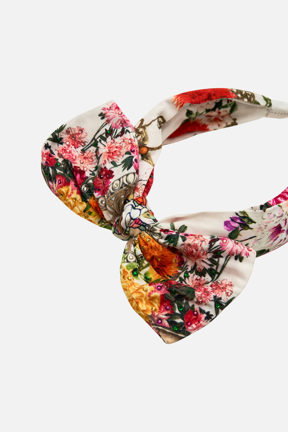 Milla By CAMILLA Kids bow headband and scrunchie set in Egyptian rose print.