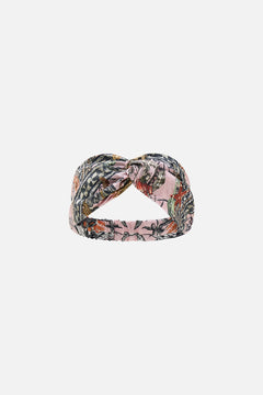CAMILLA Woven Twist Headband in Cave Of Wonders print