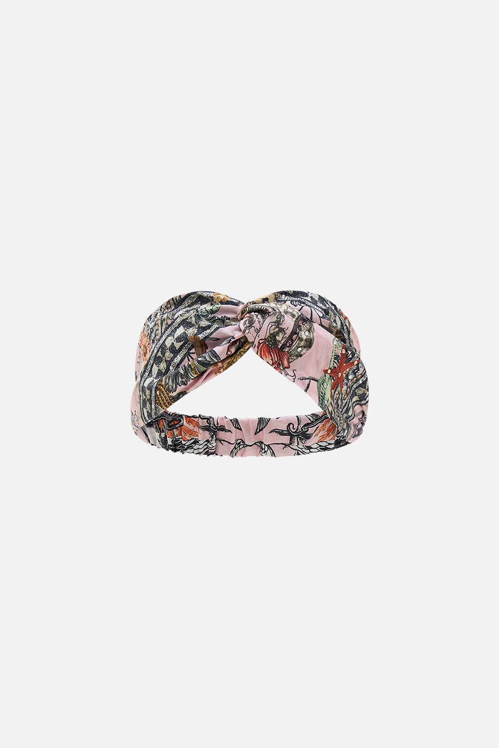 CAMILLA Woven Twist Headband in Cave Of Wonders print