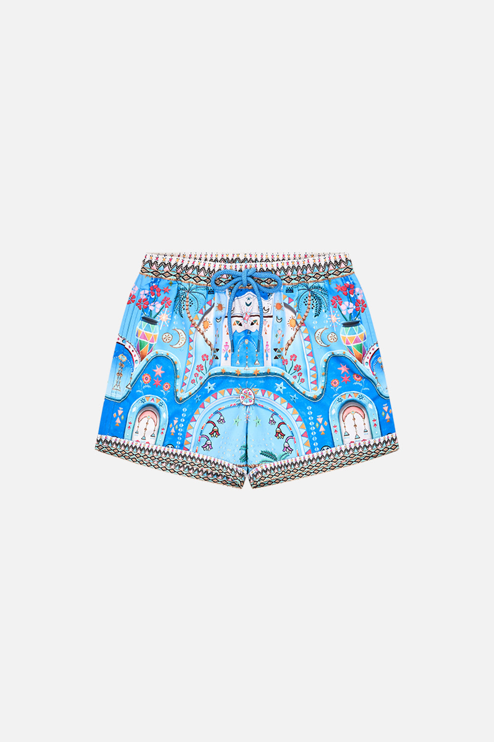 CAMILLA Boys Boardshort 4-10 in A Painted Village print