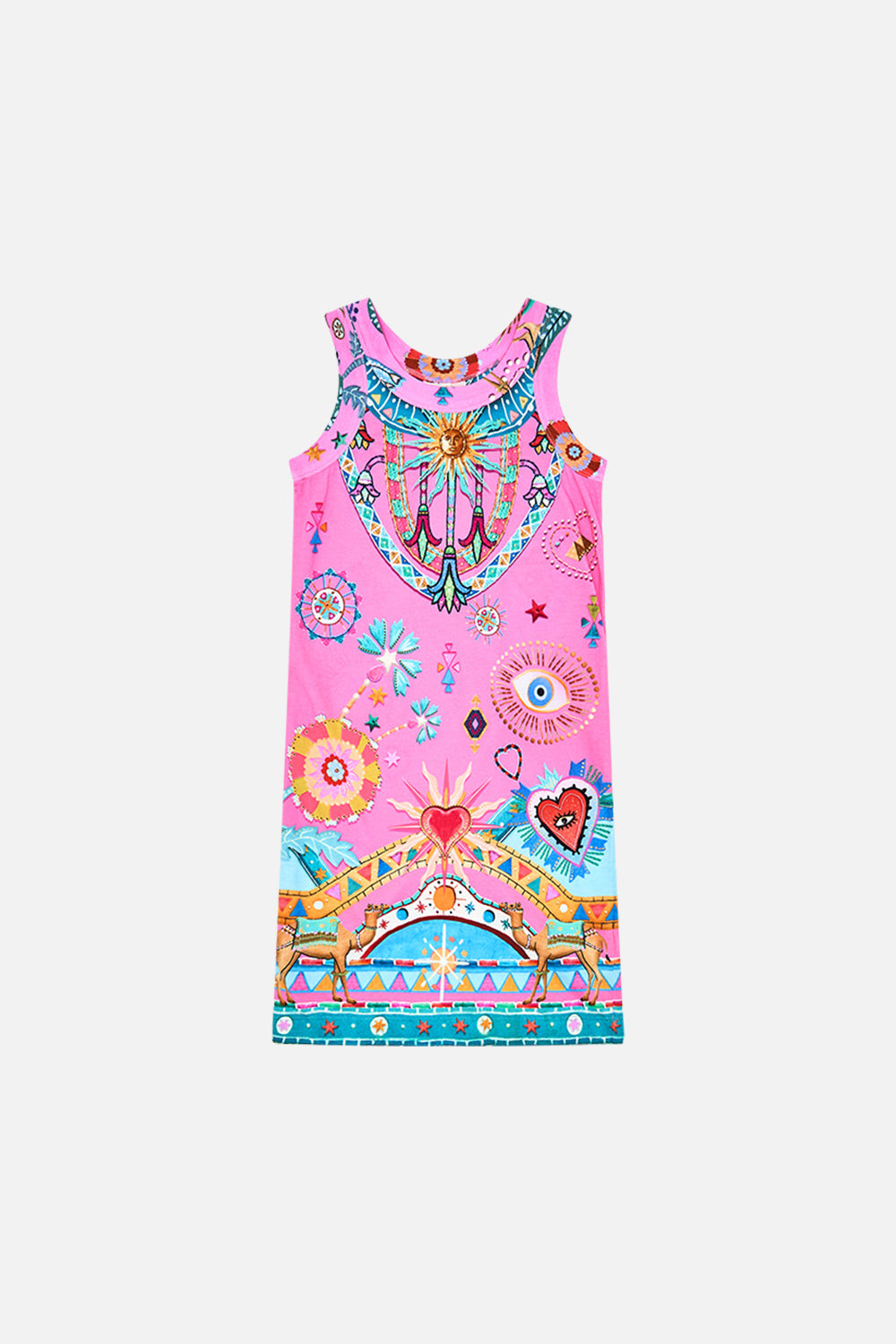 KIDS JERSEY TANK DRESS 12-14 GARDENS OF QUELUZ
