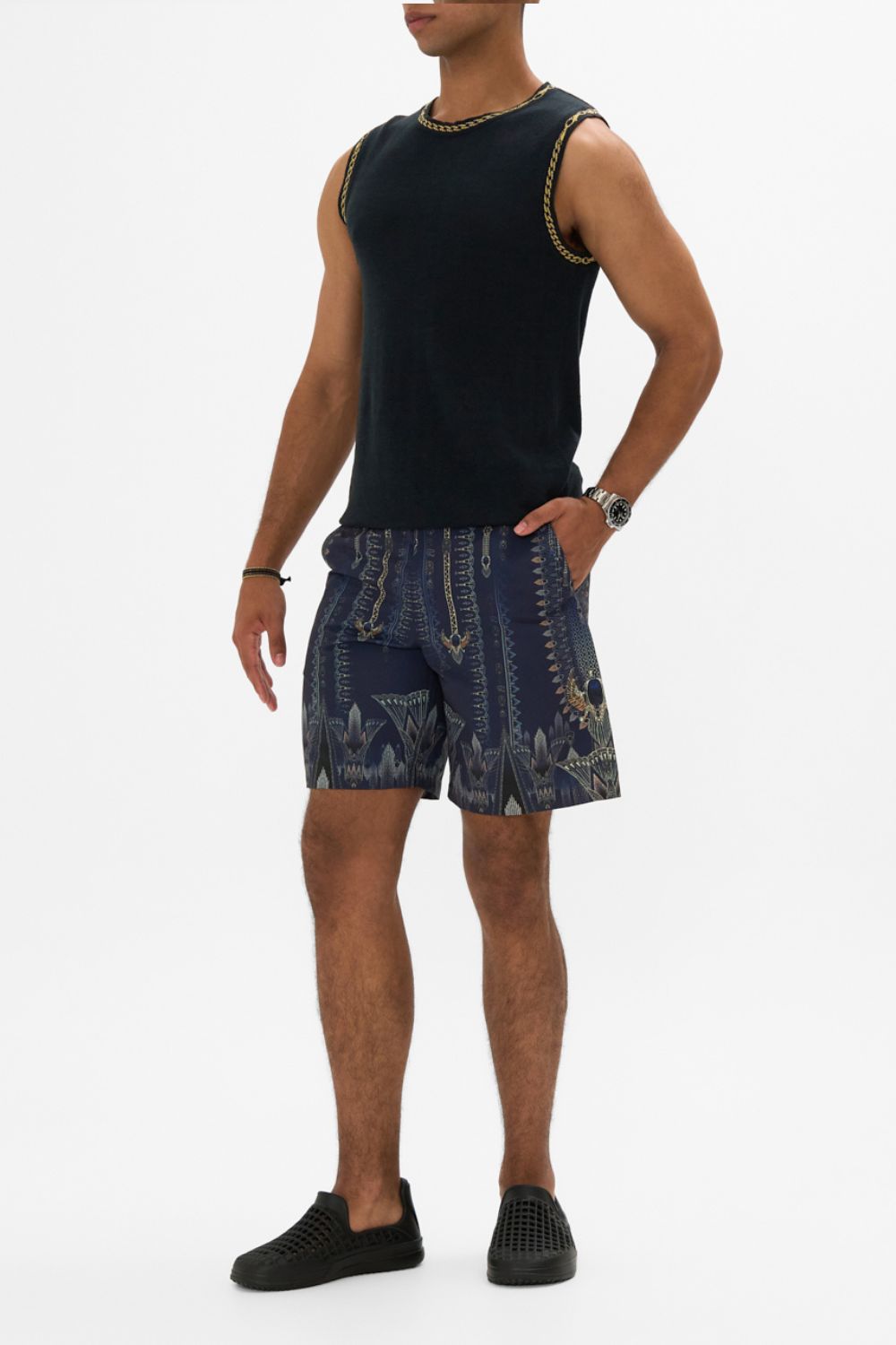 The CAMILLA MID LENGTH TRAIL SHORT THE EGYPT EFFECT