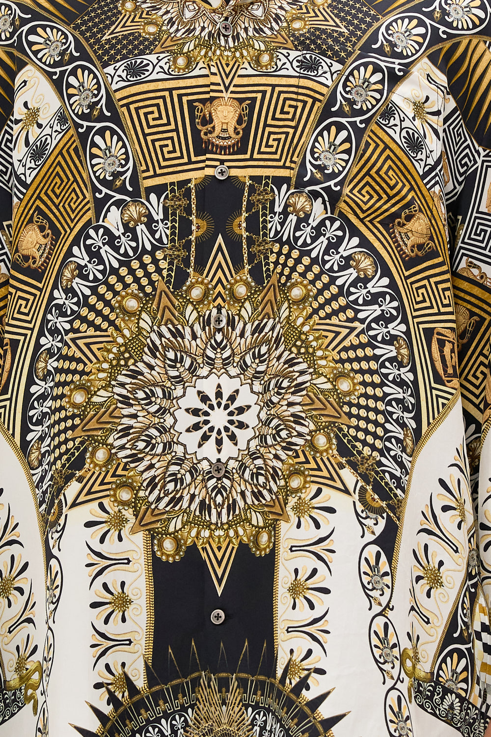 CAMILLA Oversized Shirt in Temples Of Dendara Print.