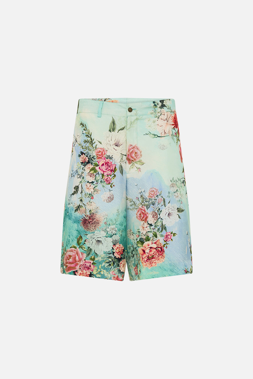 CAMILLA Fixed Waist Mid Length Walk Short in The Jewellery Museum print. 