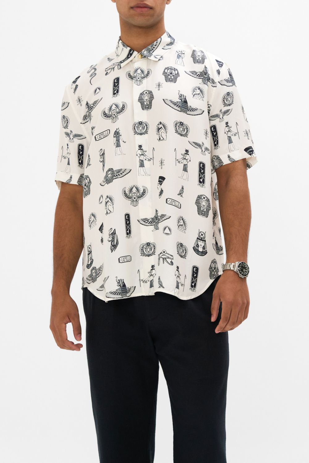 The CAMILLA OVERSIZED BUTTON THROUGH SS SHIRT NUBIAN WONDERLAND