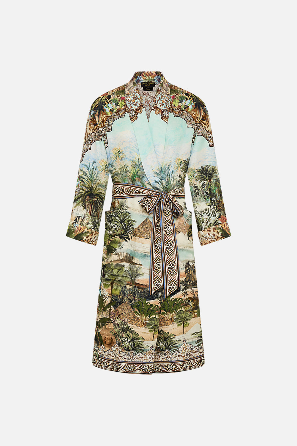 CAMILLA Full-Length Robe in Views of the Valley Print