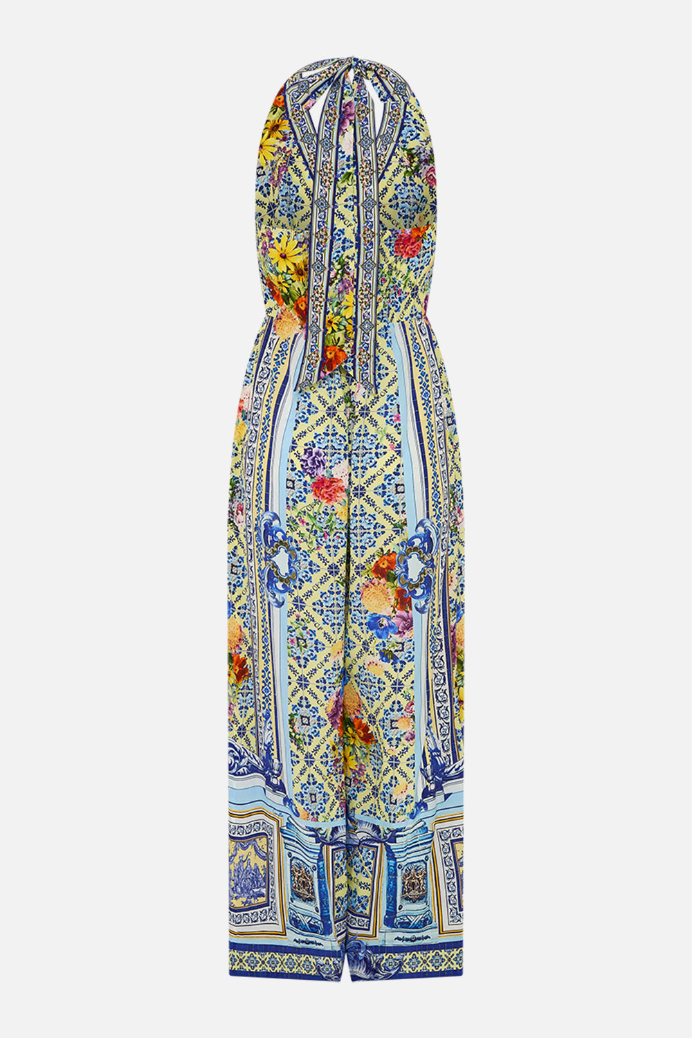 The CAMILLA HALTERNECK JUMPSUIT WITH TIE NECK WALL TO WALL WONDERS
