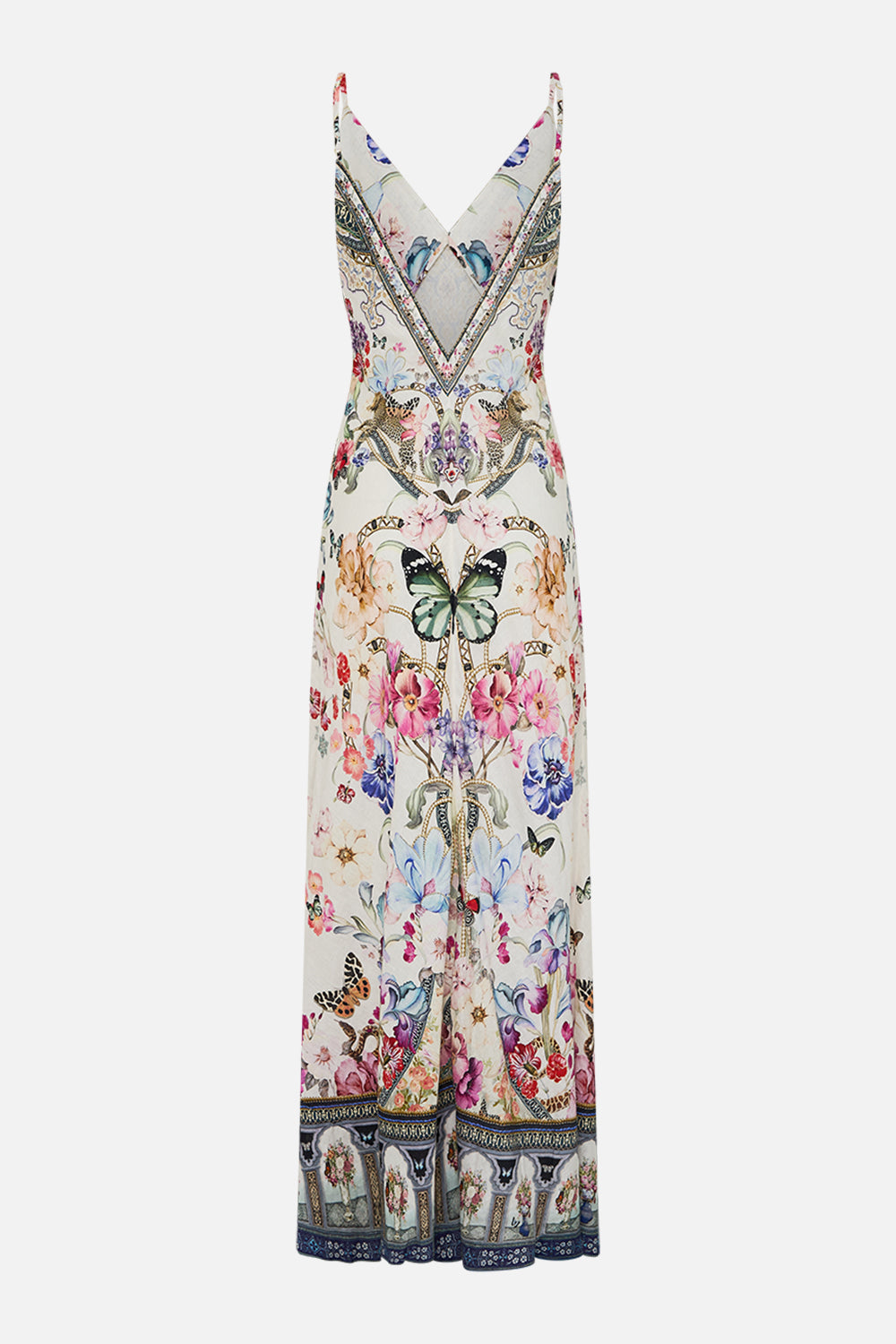 V NECK FULL LENGTH BIAS SLIP DRESS MONSERRATE MAGIC