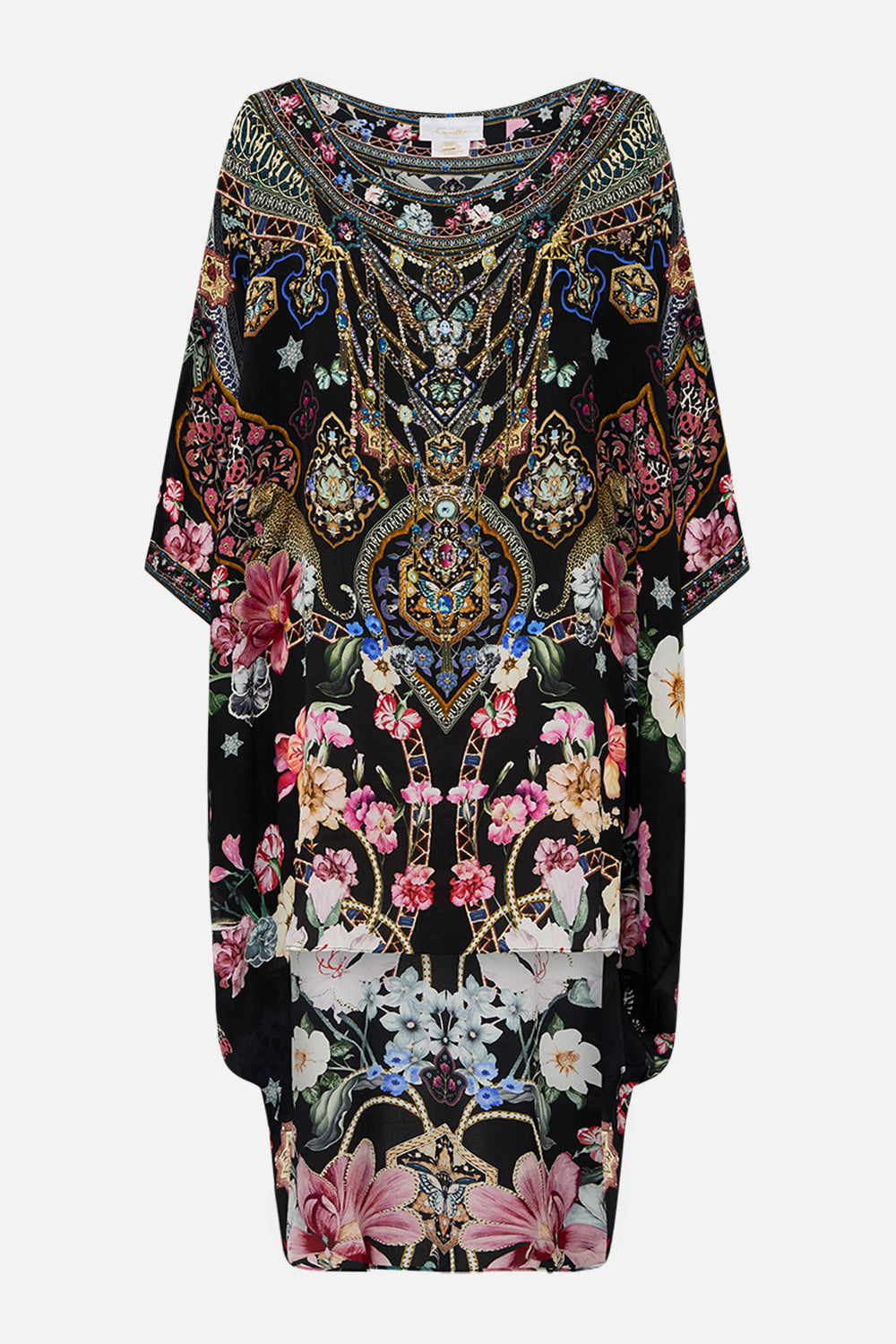 SCOOP BACK HEM DRESS MIDNIGHT IN MONSERRATE