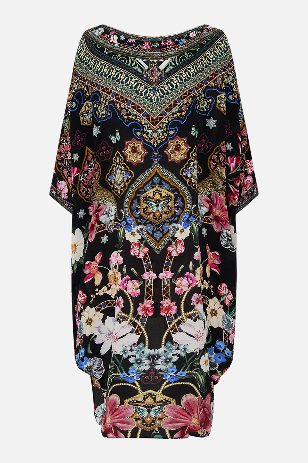 SCOOP BACK HEM DRESS MIDNIGHT IN MONSERRATE