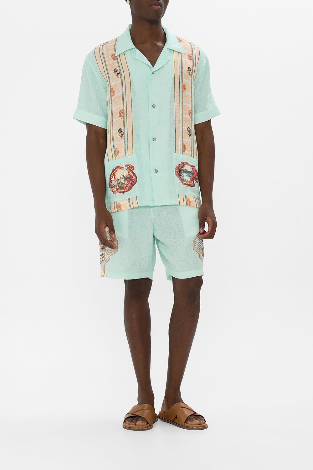 SHORT SLEEVE CABANA SHIRT WITH LOVE FROM TÜRKIYE