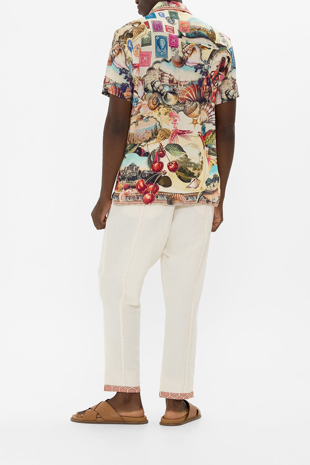 The CAMILLA RELAXED PANELLED PANT WITH SILK BELT NOTES FROM THE ROAD