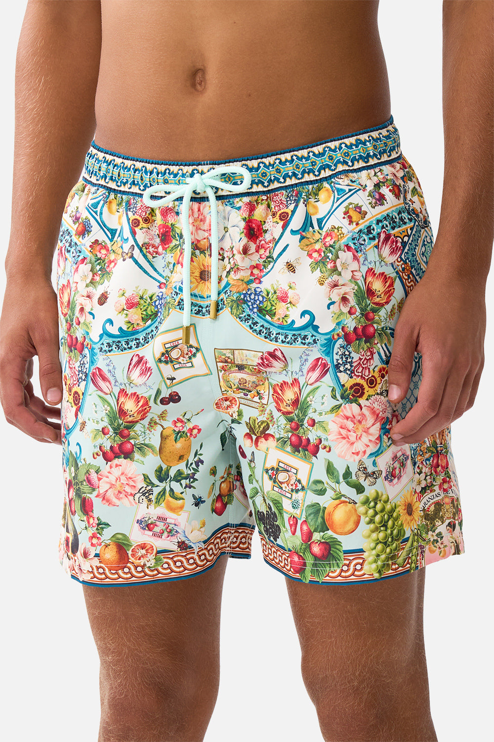 MID LENGTH BOARDSHORT WITH ELASTIC WAIST MAGIC OF THE MERCADO