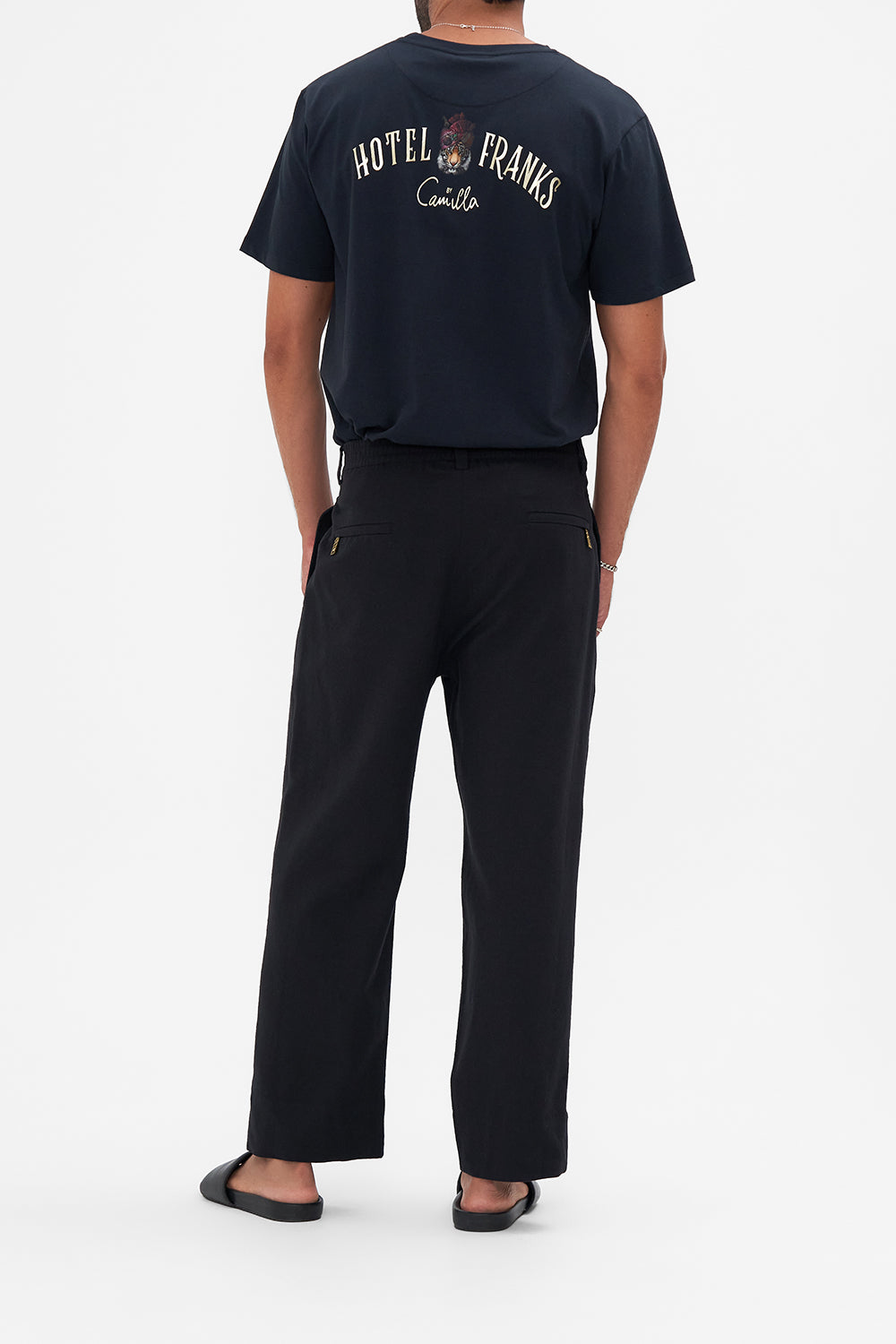 WIDE LEG PLEATED PANT THE NIGHT IS NOIR