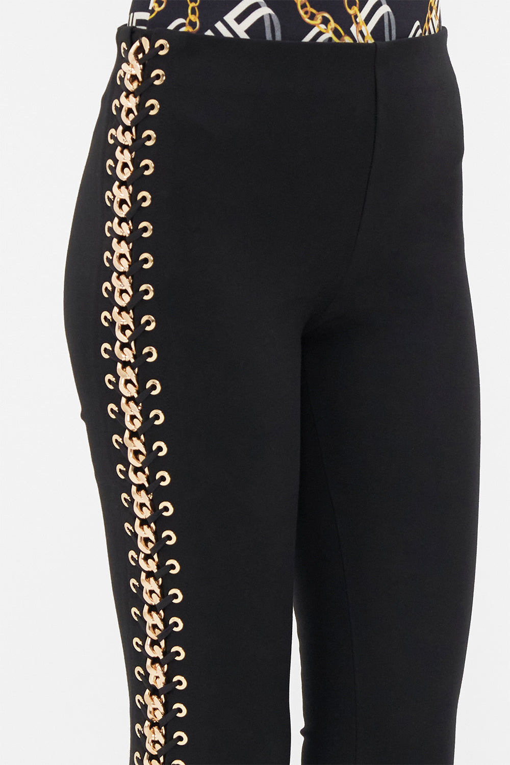 PONTE PANT WITH CHAIN SING MY SONG