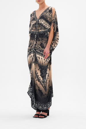 Long Drape Dress With Zip Front| CAMILLA AU – CAMILLA