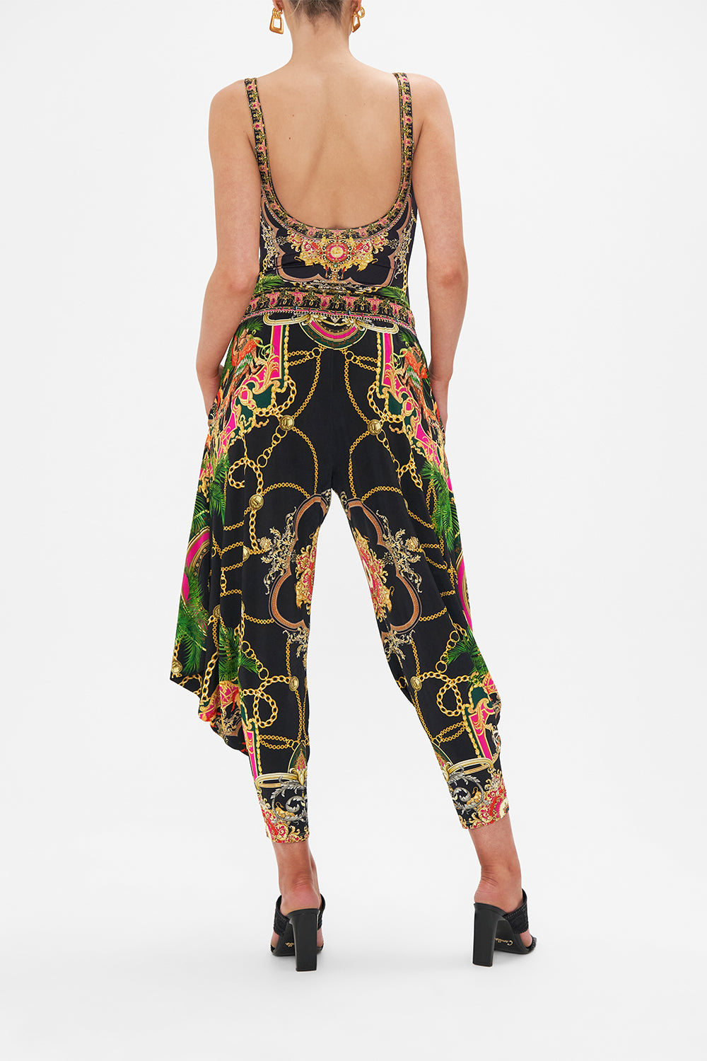 JERSEY DRAPE PANT WITH POCKET JEALOUSY AND JEWELS