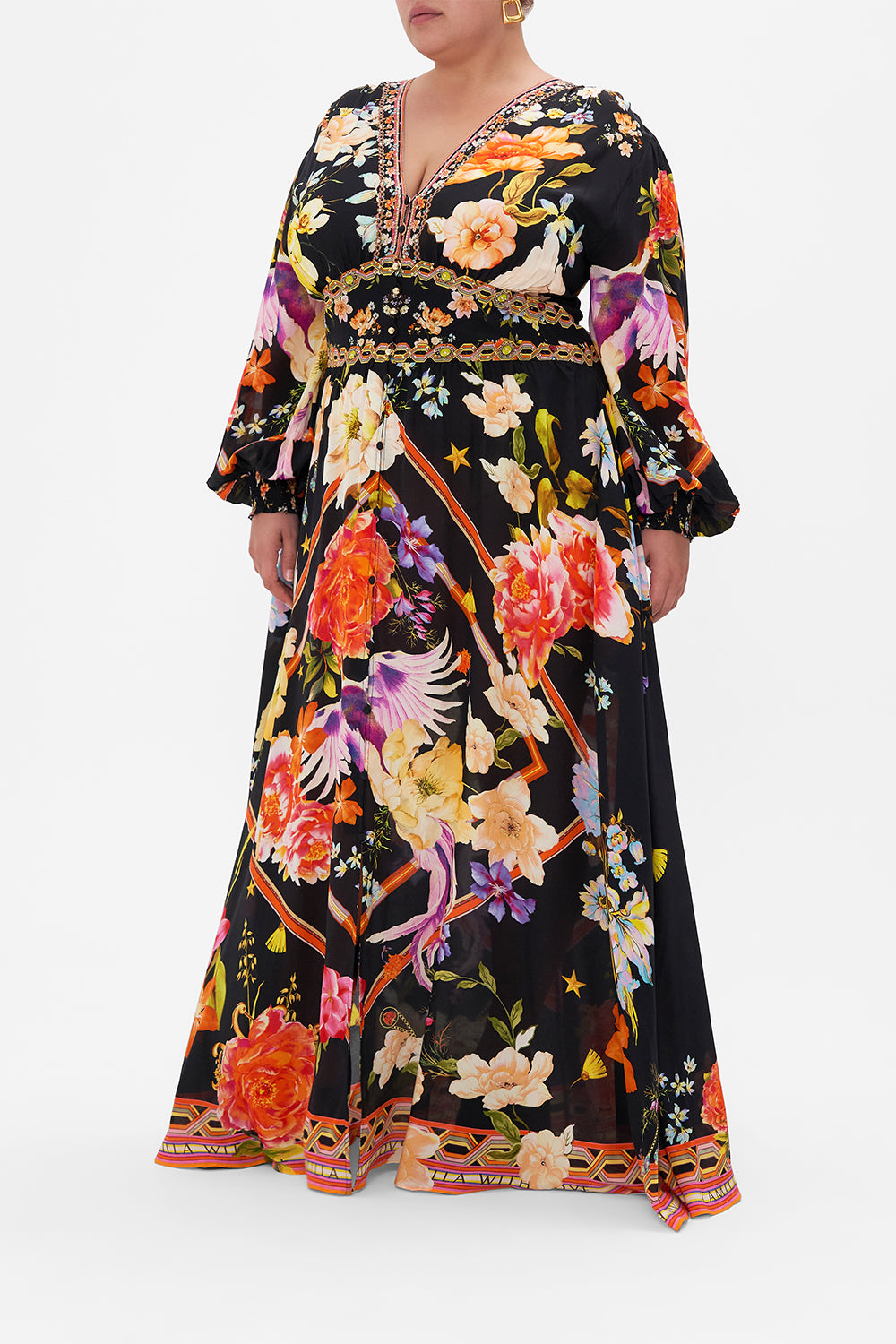 Button Dress With Shaped Waistband| CAMILLA AU – CAMILLA