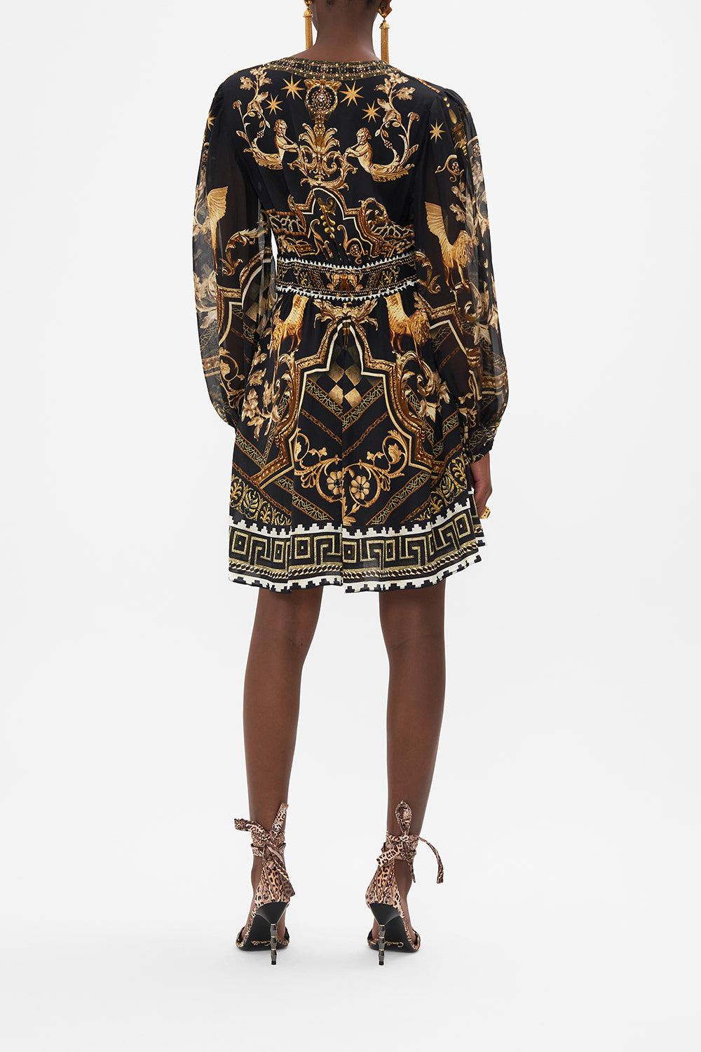 CURVED WAISTBAND SHORT DRESS DUOMO DYNASTY