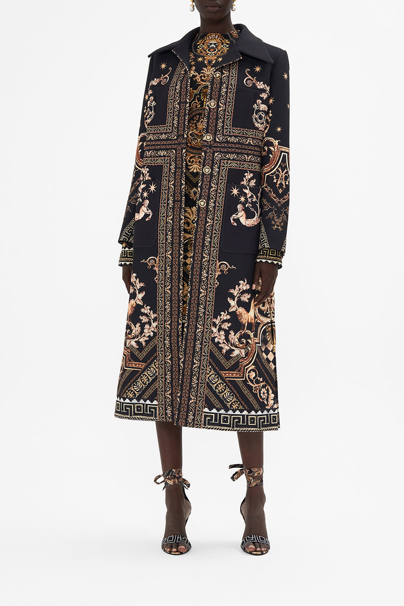 LONG BUTTON FRONT COAT DUOMO DYNASTY