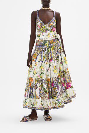 Wrap Skirt With Gathered Panels | CAMILLA AU – CAMILLA