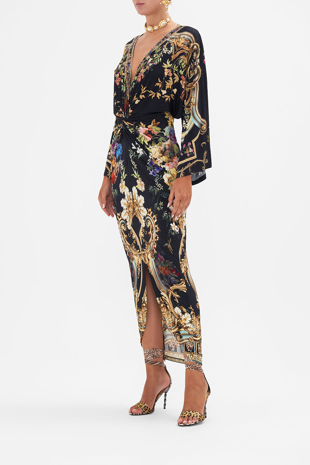 Long Split Front Twist Dress Camilla Au Camilla 