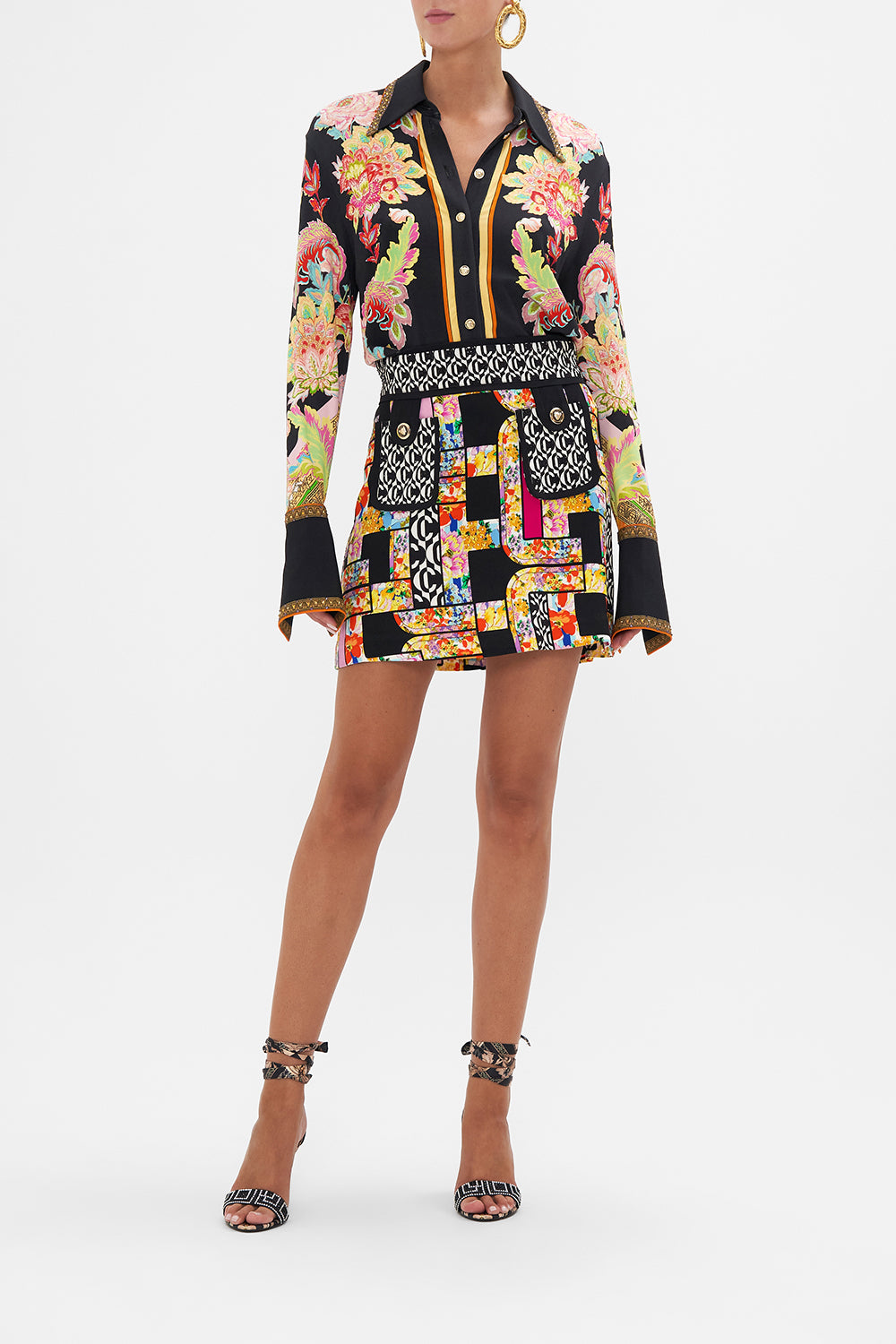 Mod Pocket Mini Skirt, Signora Milano | CAMILLA AU – CAMILLA