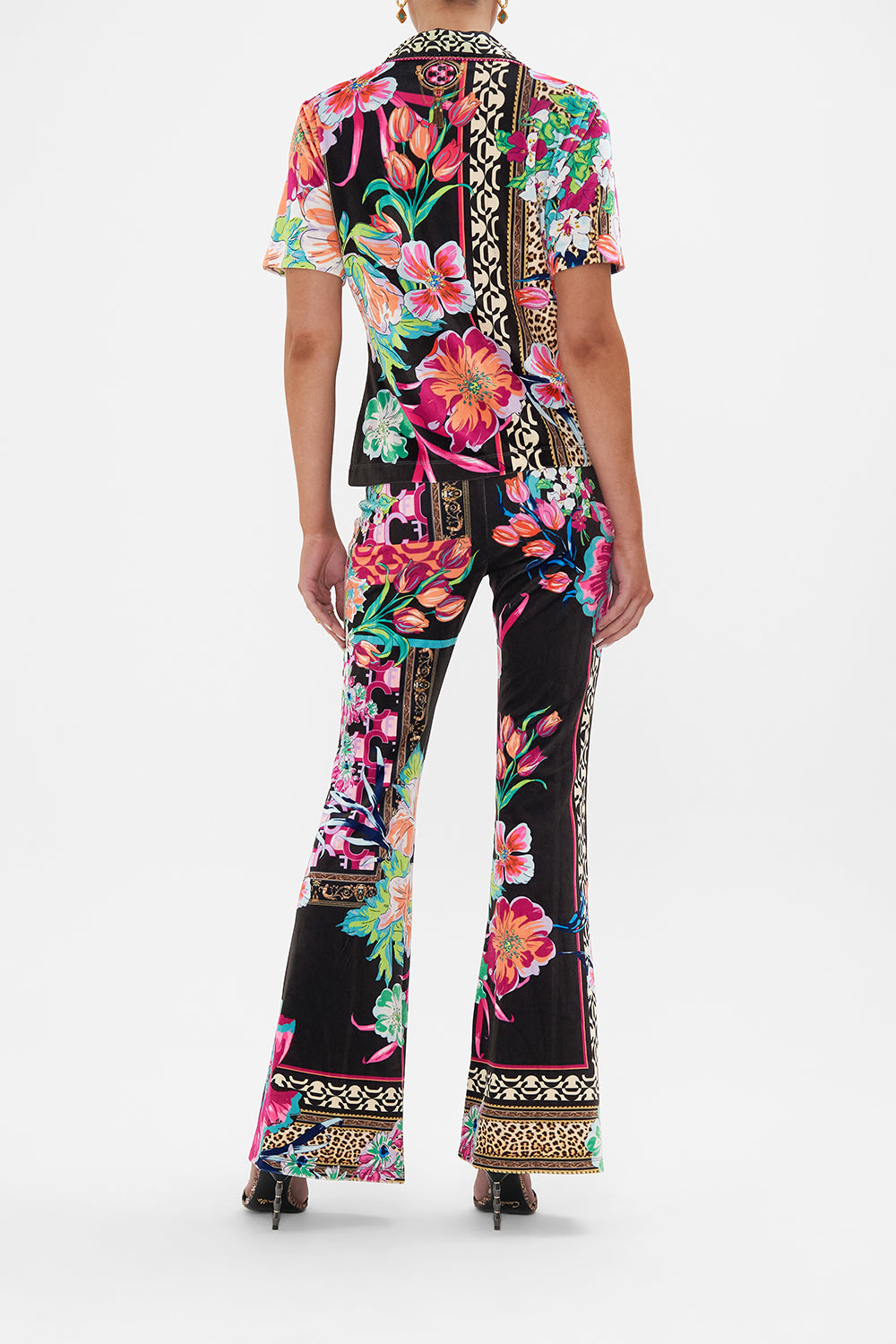 JERSEY FLARE PANT PRINTED PRIMA VERA