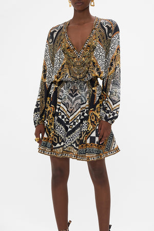 Shirred Relaxed Short Dress, Look Up Tesoro | CAMILLA AU – CAMILLA